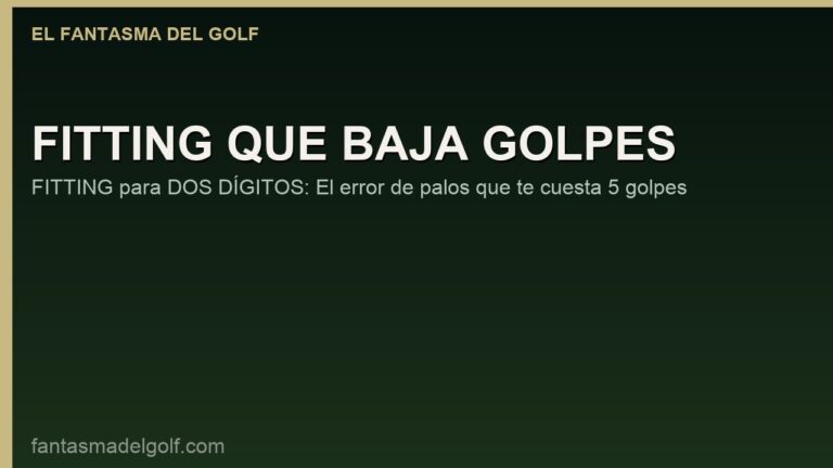 Jorge Rebagliatti: cómo bajar 10 golpes cambiando de palos (sin tirar la plata)