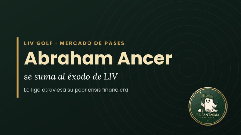 Abraham Ancer se suma al éxodo de LIV Golf